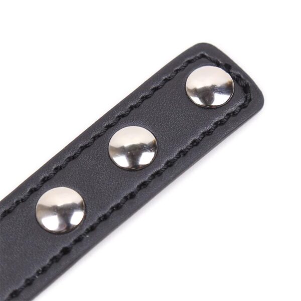 Collar Con Aro En Forma DE Corazón Ajustable 41.5 Cm Negro - Imagen 8