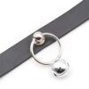 Collar Con Aro Y Cascabel Negro - Imagen 3