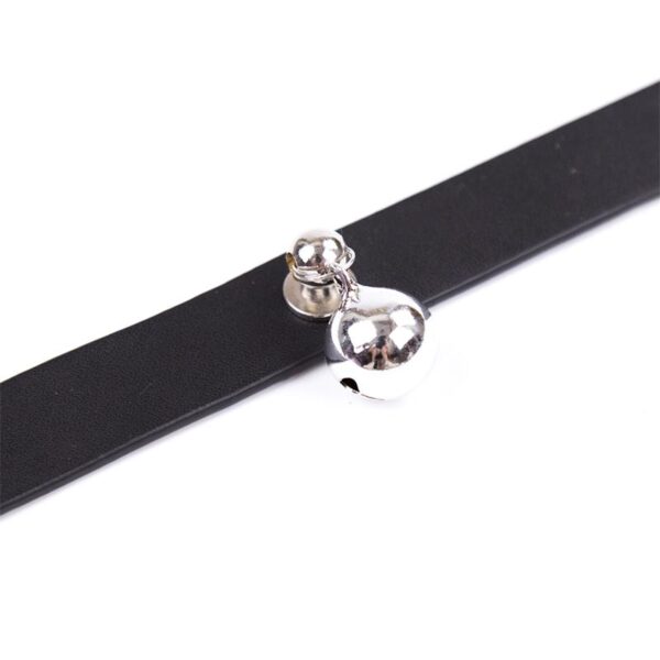 Collar Con Cascabel Ajustable 43 Cm Negro - Imagen 3