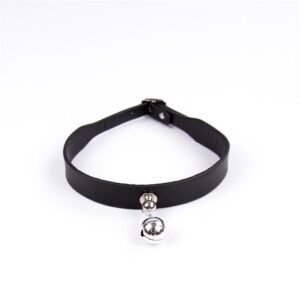 Collar Con Cascabel Ajustable 43 Cm Negro