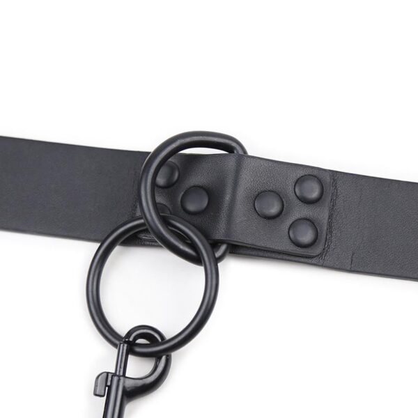 Collar Con Correa Negro - Imagen 4