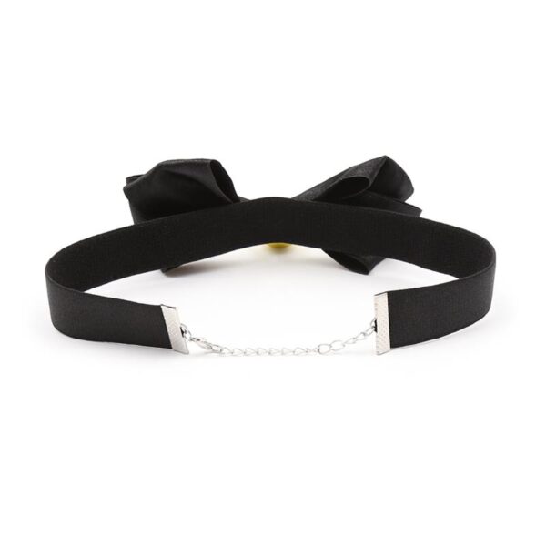 Collar Con Lazo Y Cascabel 36 Cm Negro L - Imagen 4