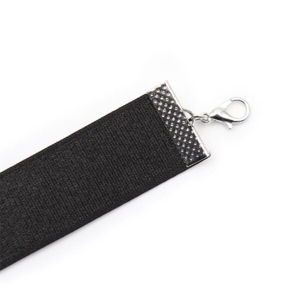 Collar Con Lazo Y Cascabel 36 Cm Negro L - Imagen 5