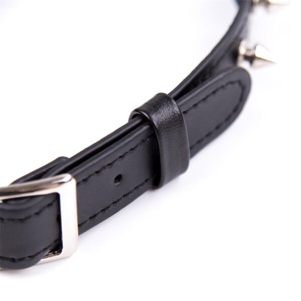 Collar Con Pinchos Ajustable 43 Cm Negro - Imagen 3