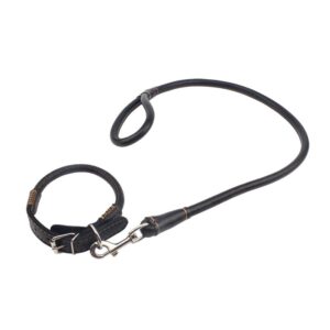 Collar Y Correa Sexy Slave Negro
