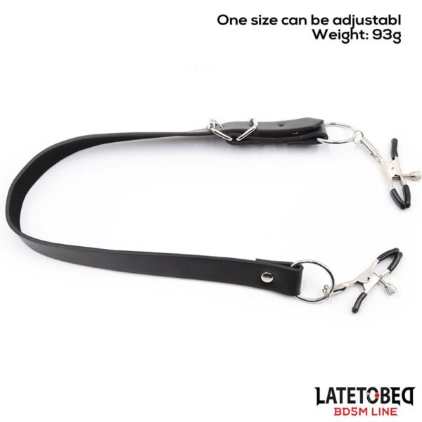 Correas DE Bondage Para Piernas Con Pinzas Para Clítoris - Imagen 5