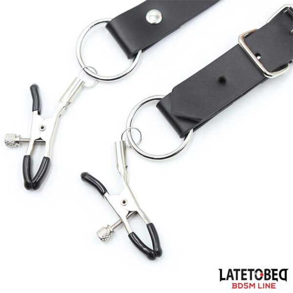 Correas DE Bondage Para Piernas Con Pinzas Para Clítoris - Imagen 6