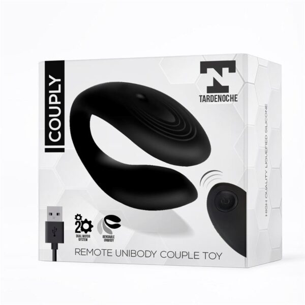 Couply Juguete Para Parejas Con Control Remoto Usb Unibody Silicona Líquida - Imagen 2