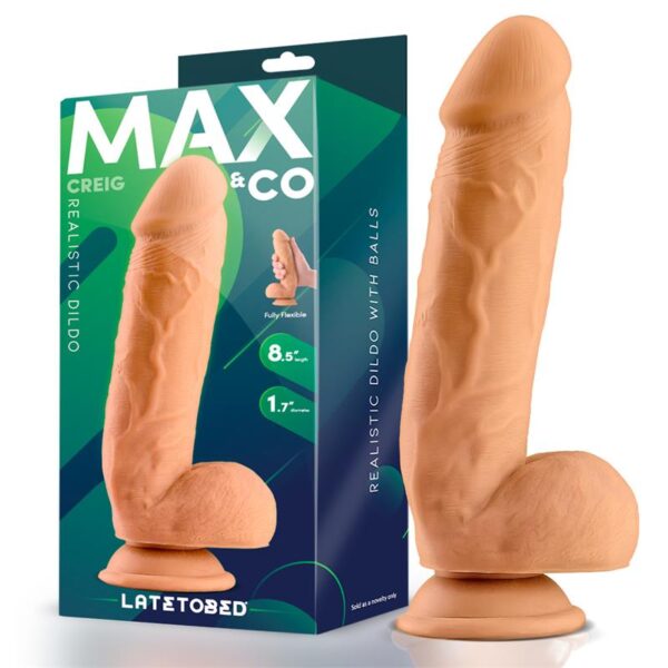 Creig Dildo Realista Con Testículos 8.5 Natural
