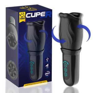 Cuper Masturbador Con Rotación 360º Silicona Usb