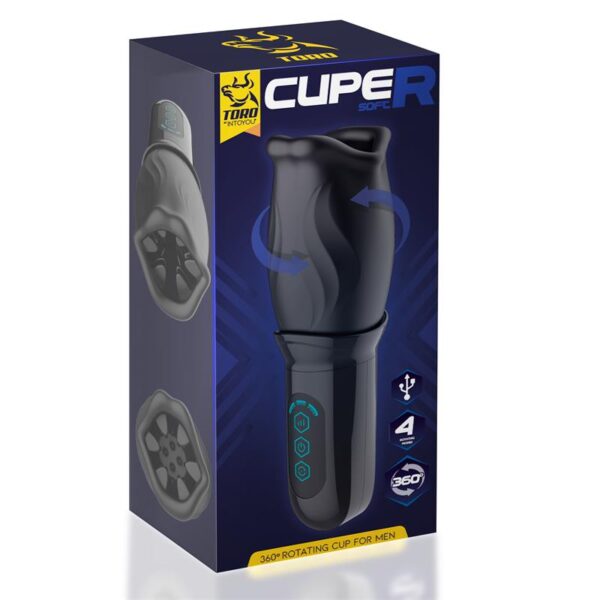 Cuper Masturbador Con Rotación 360º Silicona Usb - Imagen 7