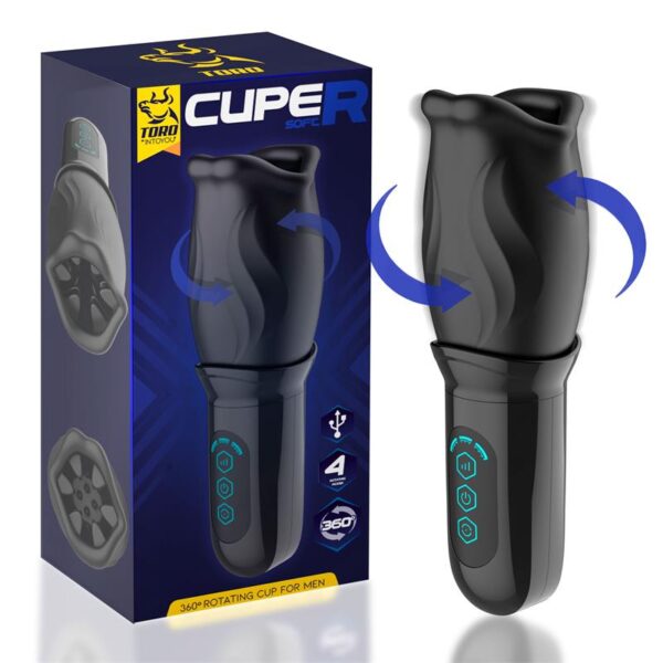 Cuper Masturbador Con Rotación 360º Silicona Usb
