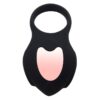 Darkblack Anillo Vibrador Con Led Control Remoto Usb Silicona - Imagen 3