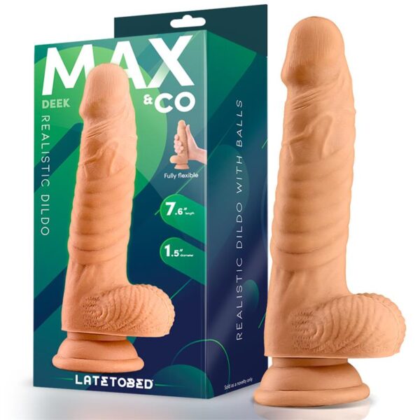 Deek Dildo Realista Con Testiculos 7.6 Natural