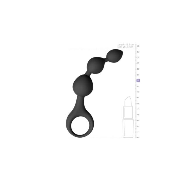 Dildo DE Anal DE Silicona – Negro - Imagen 4