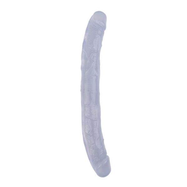Dildo Doble Hi-rubber 12.8 Transparente