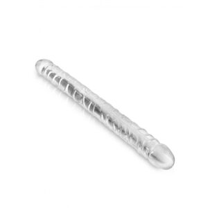 Dildo Doble Transparente 34 Cm