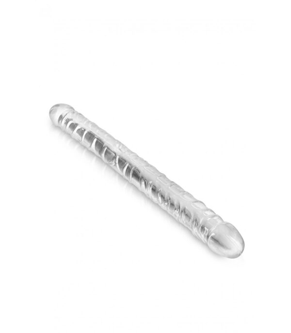 Dildo Doble Transparente 44 Cm