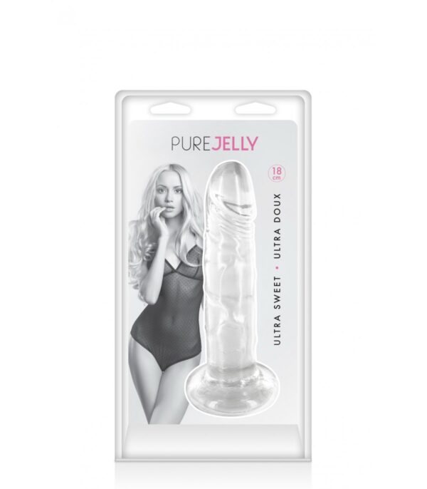 Dildo Jelly L Claro 18 Cm - Imagen 2