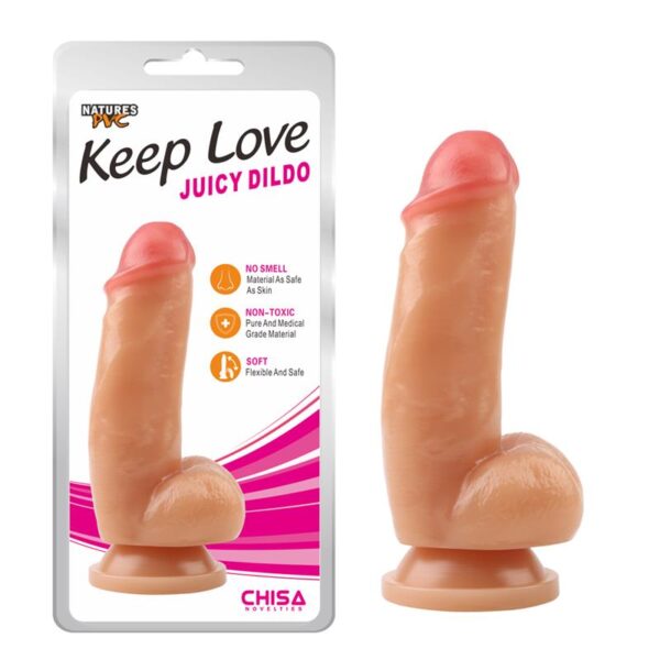 Dildo Juicy 18.5 X 5 Cm Natural - Imagen 2