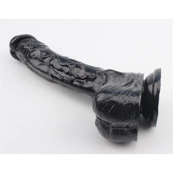 Dildo Leviathan 25.5 X 4.5 Cm Negro - Imagen 3