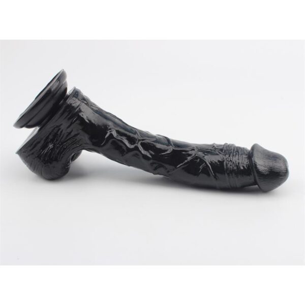 Dildo Leviathan 25.5 X 4.5 Cm Negro - Imagen 4