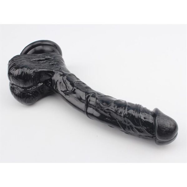 Dildo Leviathan 25.5 X 4.5 Cm Negro - Imagen 5