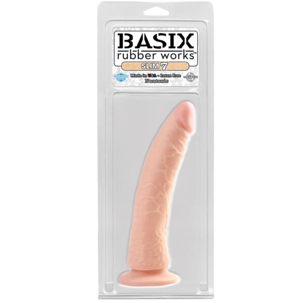 Dildo Slim 17.78 Cm Con Ventosa – Color Natural - Imagen 2