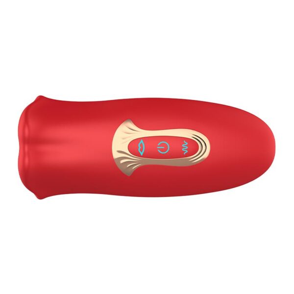 Ember Masajeador Forma Boca Con Lameteo Y Vibración Usb Silicona - Imagen 6