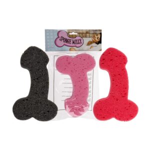 Esponja DE Baño Forma DE Pene Color Aleatorio 1 Unidad