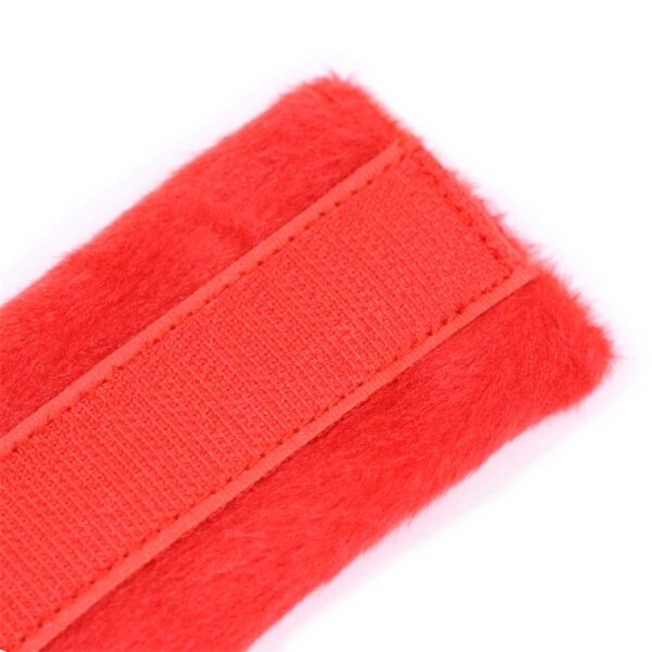 Esposas DE Tela Con Velcro Para Muñecas Con Pelo Largo Rojo - Imagen 3