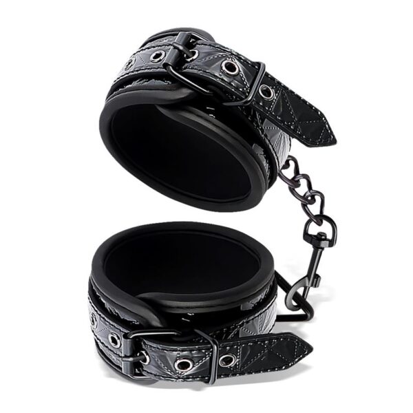 Esposas Para Tobillo Ajustable Sapphire Cuero Vegano - Imagen 2