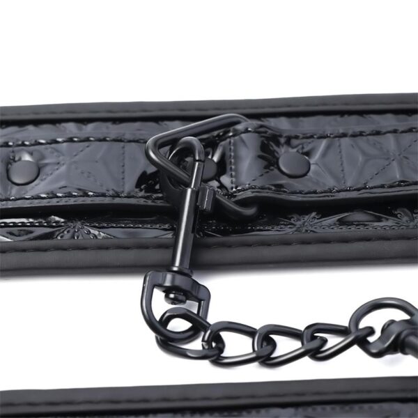 Esposas Para Tobillo Ajustable Sapphire Cuero Vegano - Imagen 6