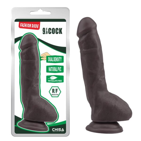 Fashion Dude Dildo Dual Density 23 Cm X 4.3 Cm Marrón