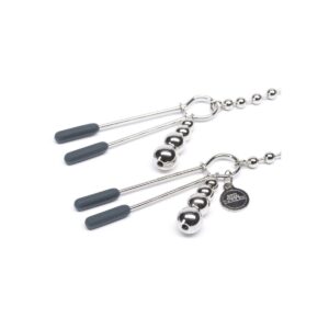 Fifty Shades at My Mercy Beaded Chain Nipple Clamps
