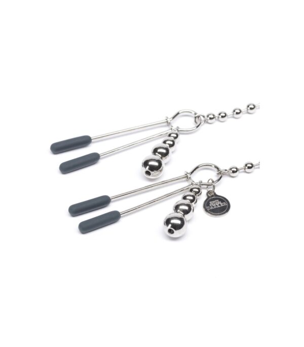 Fifty Shades at My Mercy Beaded Chain Nipple Clamps