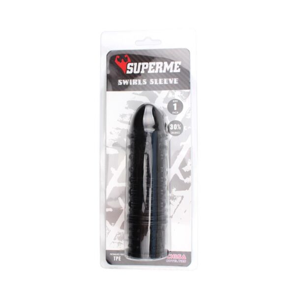 Funda Para El Pene Swirls Negro - Imagen 2