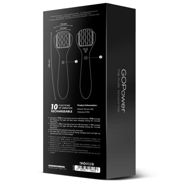 Gaya Masajeador Doble Función Usb Silicona - Imagen 6