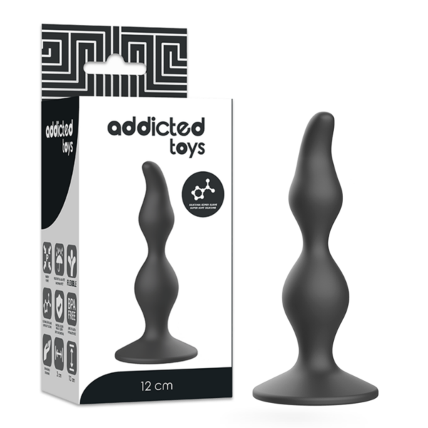 Addicted Toys – Anal Sexual Plug 12 Cm Negro