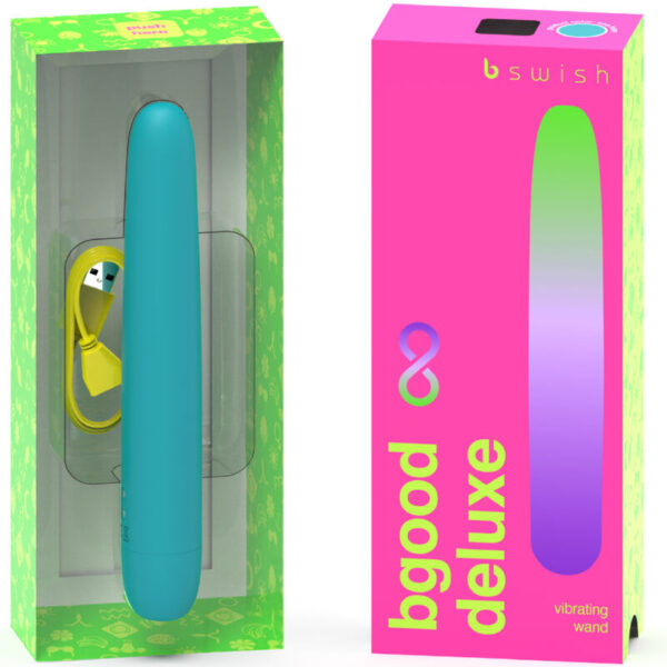 B Swish – Bgood Infinite Deluxe Vibrador Recargable Silicona Azul - Imagen 2