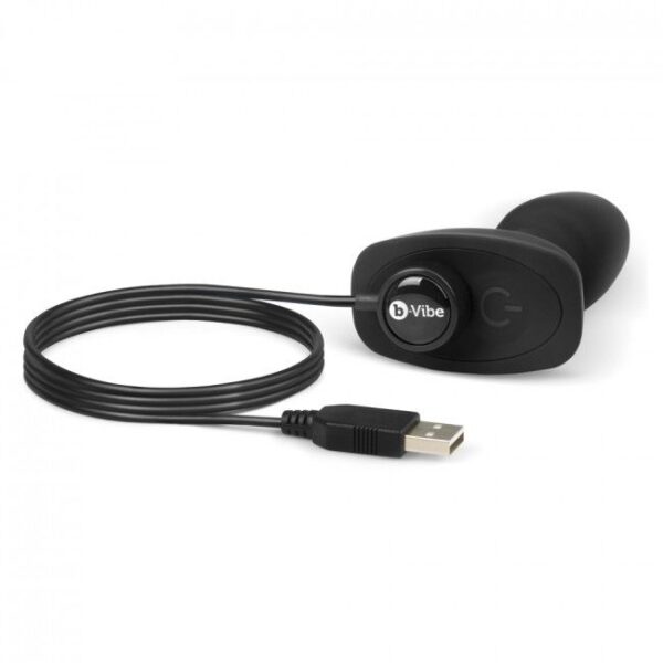 B-vibe – Rimming Control Remoto Anal Plug Petite Negro - Imagen 2