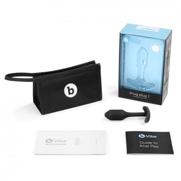 B-vibe – Snug Plug 1 Negro - Imagen 2