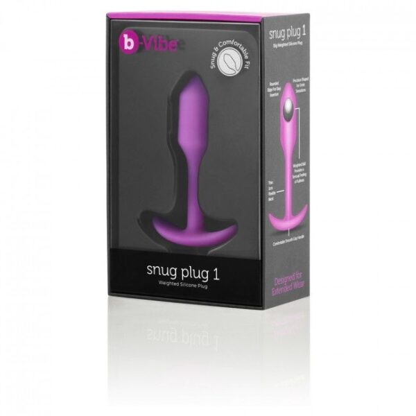B-vibe – Snug Plug 1 Rosa - Imagen 2