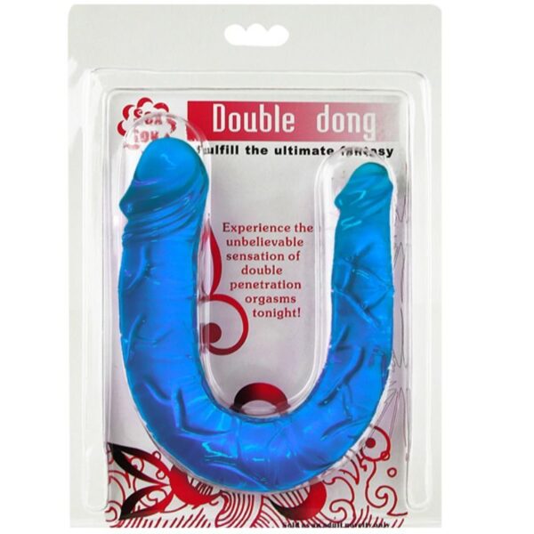 Baile – Double Dong Dildo Doble Azul - Imagen 2