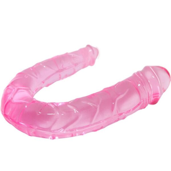 Baile – Double Dong Dildo Doble Rosa - Imagen 2