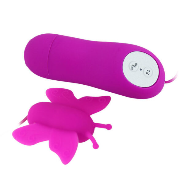 Baile – Estimulador DE Clítoris Mariposa Love Eggs 12 Velocidades Lila Control Remoto - Imagen 2