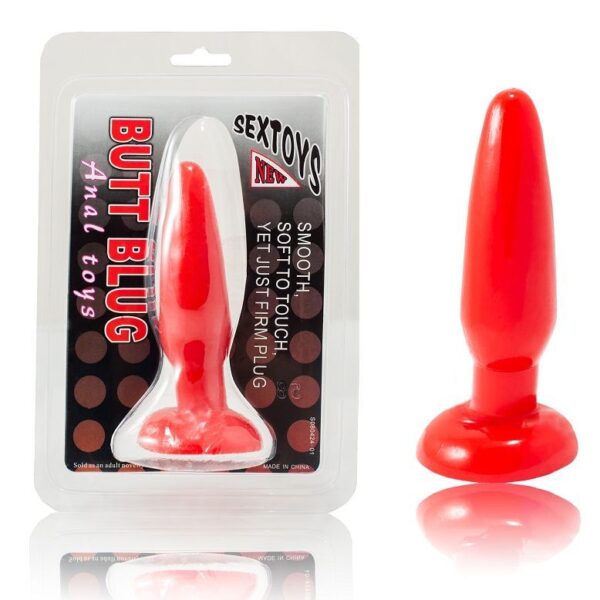 Baile – Plug Anal Pequeño Rojo 15  Cm