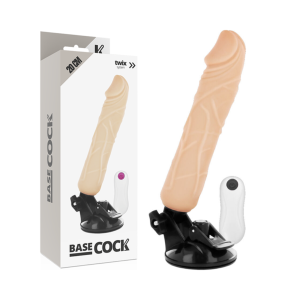 Basecock – Vibrador Realistico Control Remoto Natural 20 Cm