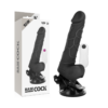 Basecock – Vibrador Realistico Control Remoto Negro Con Testiculos 19.5cm