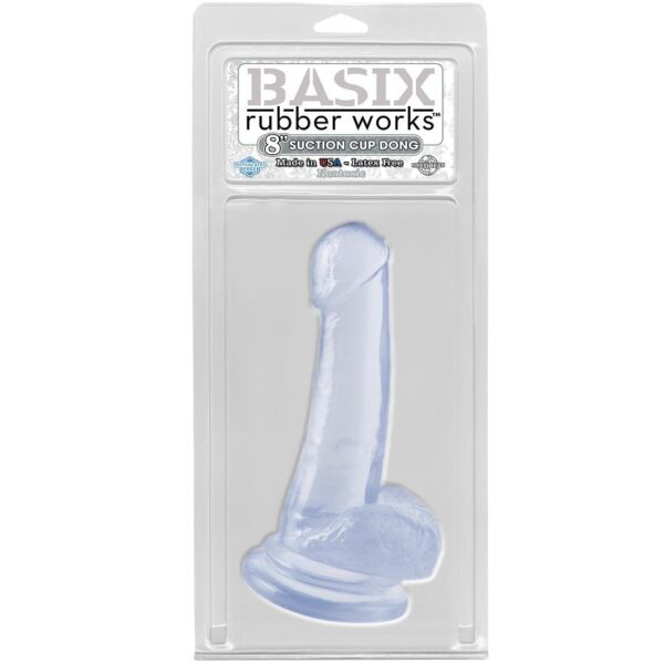 Basix Pene DE Gelatina Succion Transparente 18 Cm
